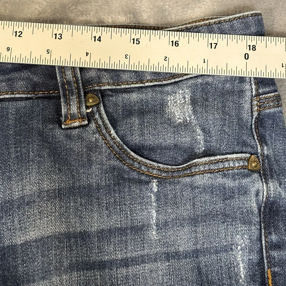 Kut from the Kloth Ankle Straight Leg Jeans‎ Size 14/37x28 Distressed